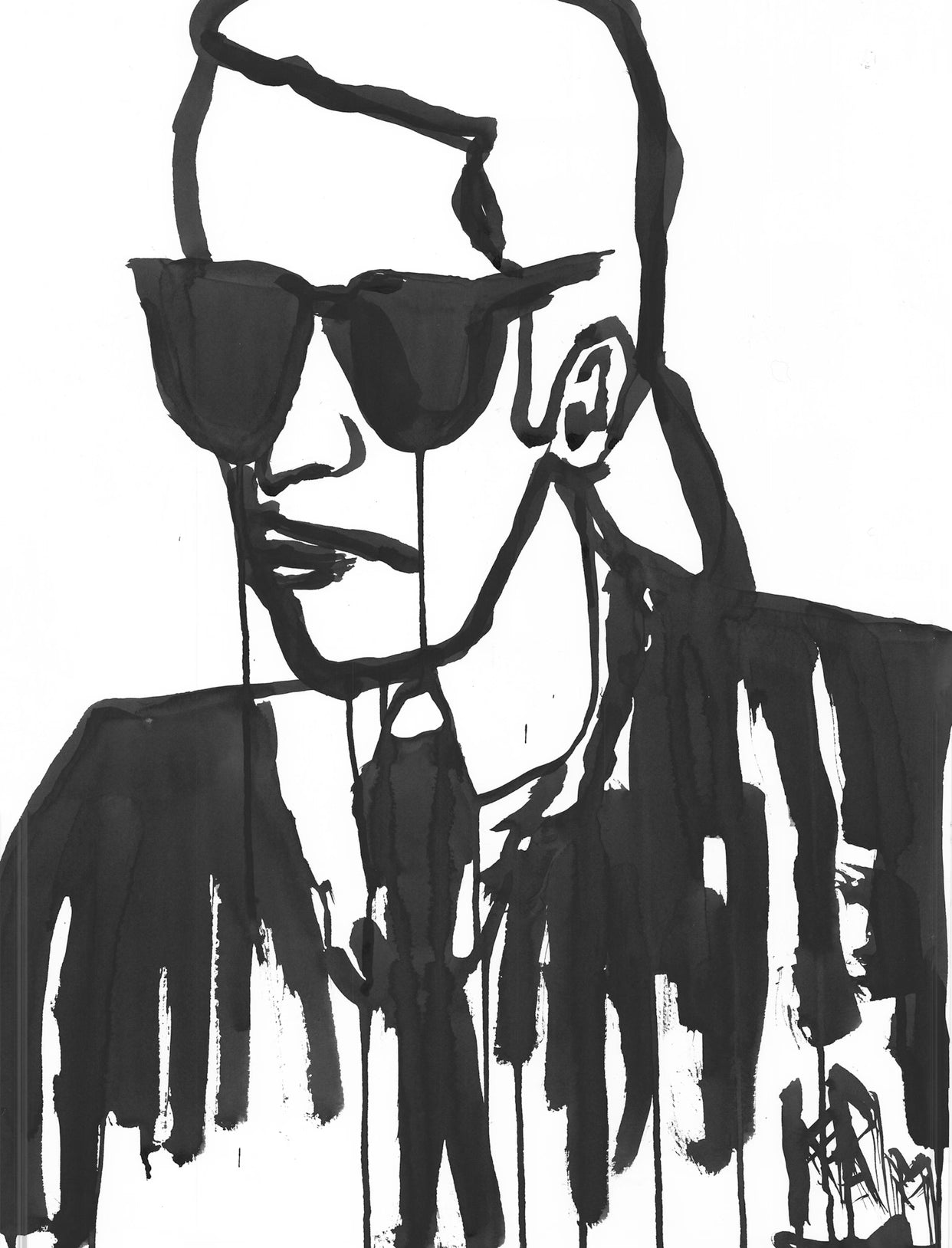 Karl Lagerfeld B&W Print