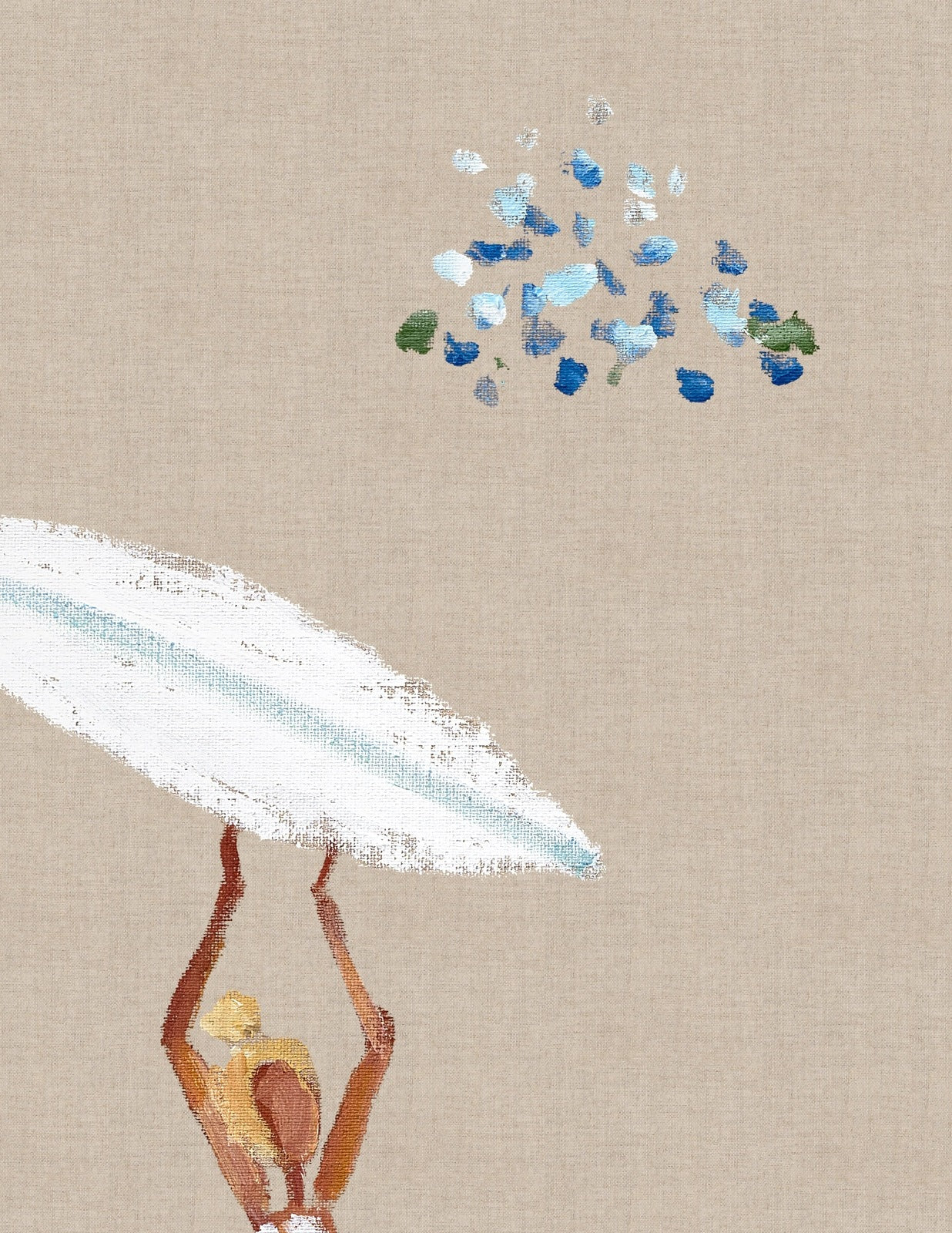TINY™ Collection — Harborside Hydrangea Wallpaper
