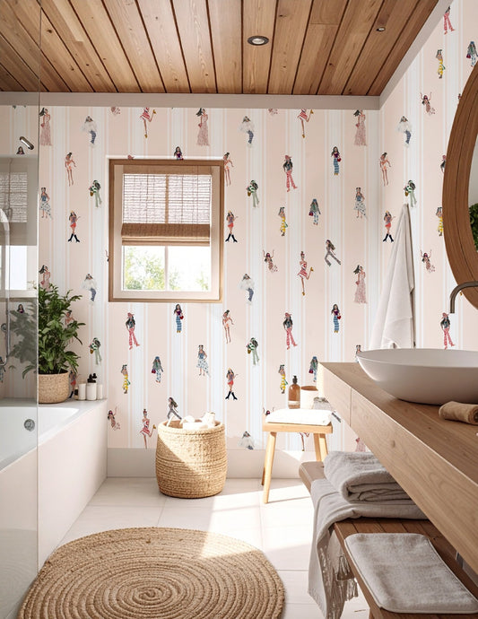 Fashion Plates Wallpaper