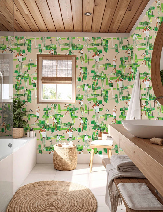 On the Green Wallpaper