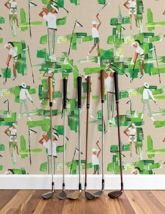 On the Green Wallpaper