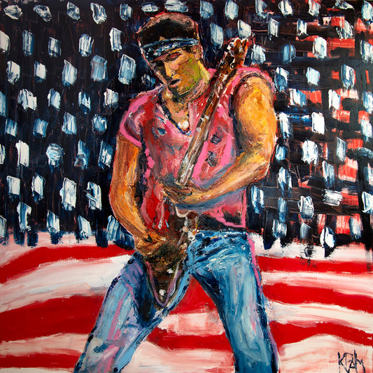 Bruce Springsteen II w/ Flag