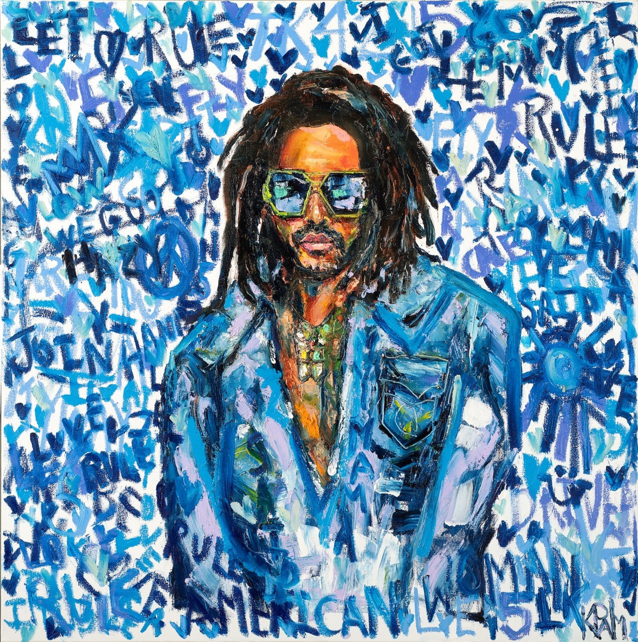 Lenny Kravitz w/ Background