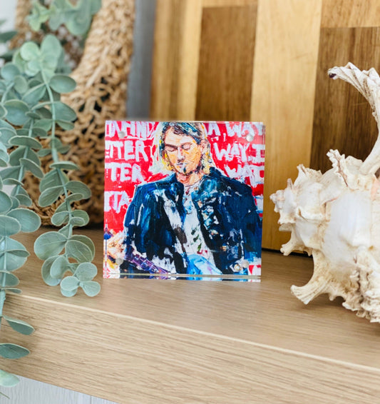 KPalm Fine Art Kurt Cobain Rock Block