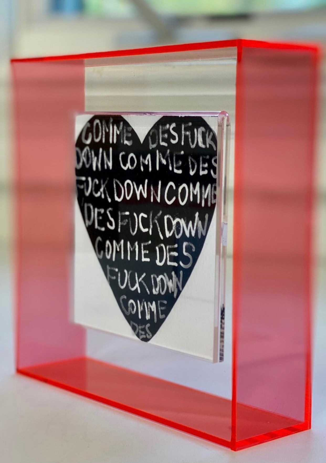 KPalm Fine Art Commes Des Fuck Down Heart Britelight