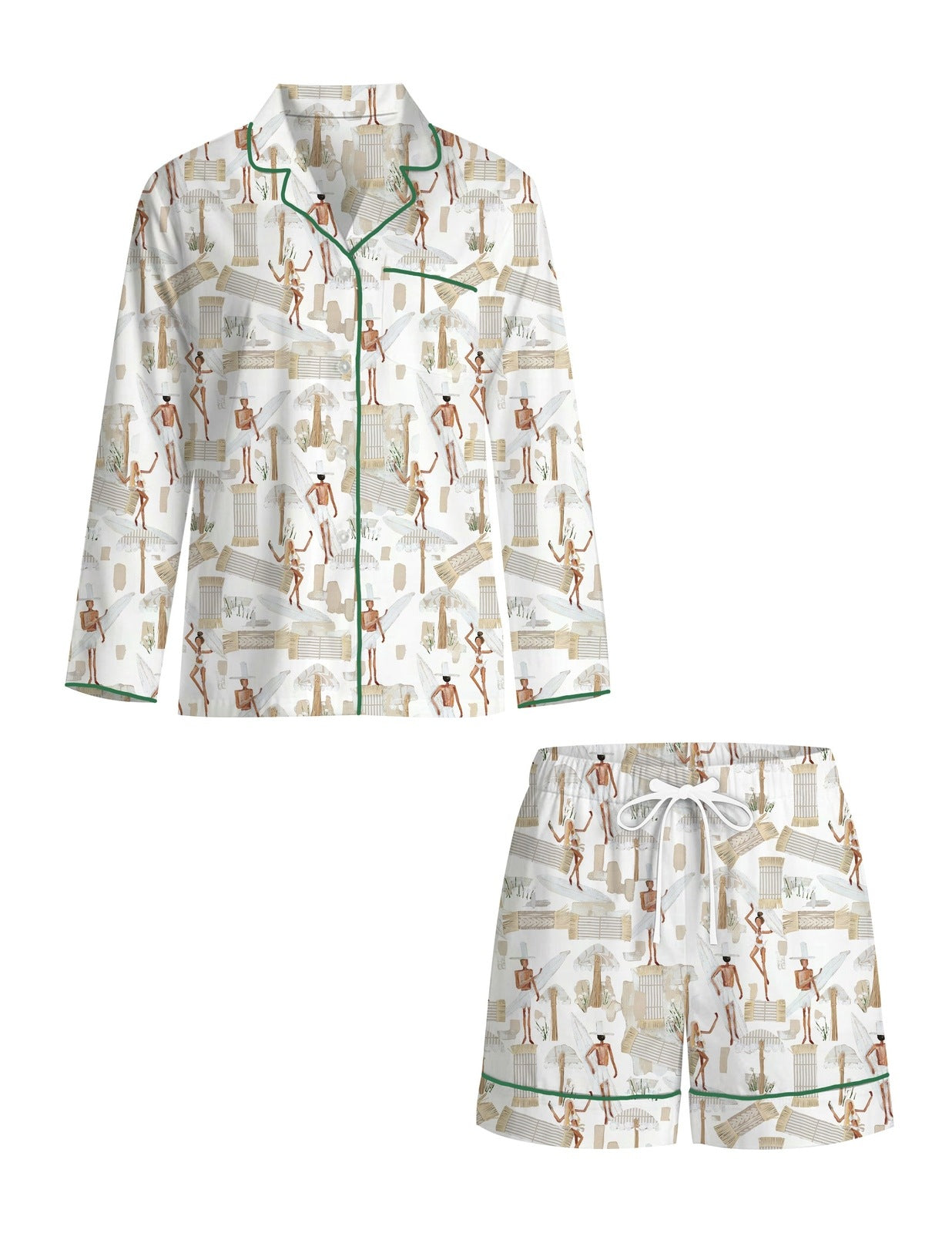 Wildflower Beach Women's Pajama Shorts Set