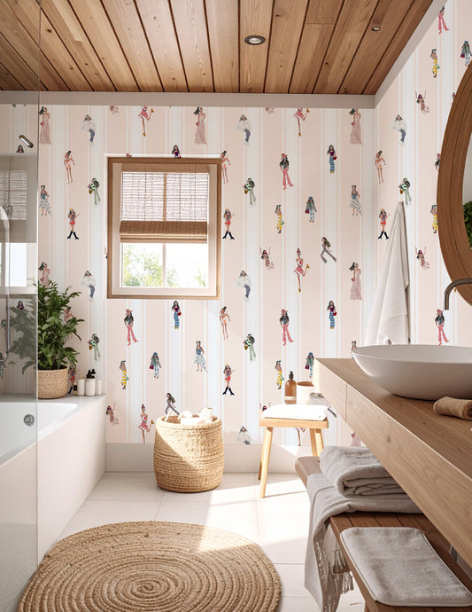 Fashion Plates Wallpaper