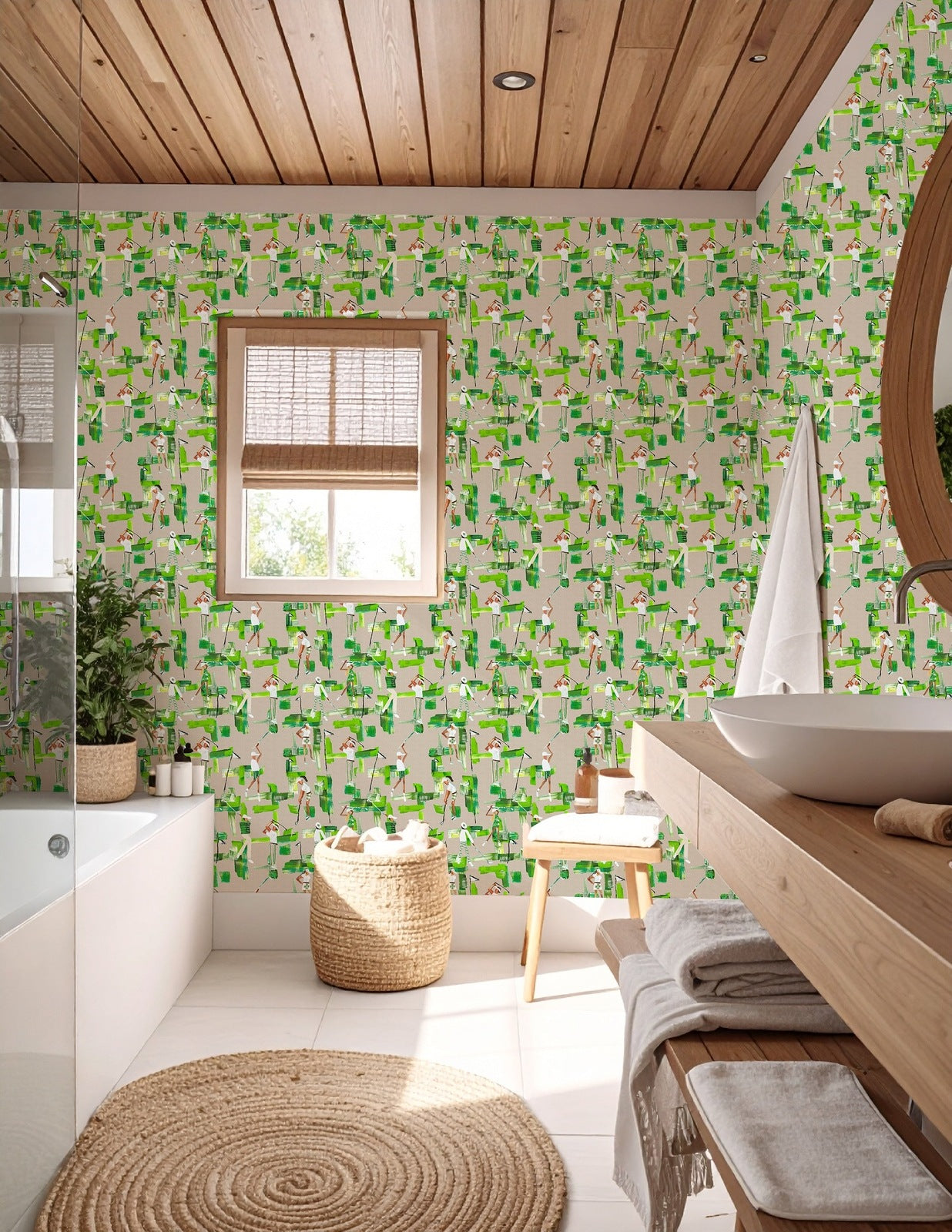 TINY™ Collection — On the Green Wallpaper