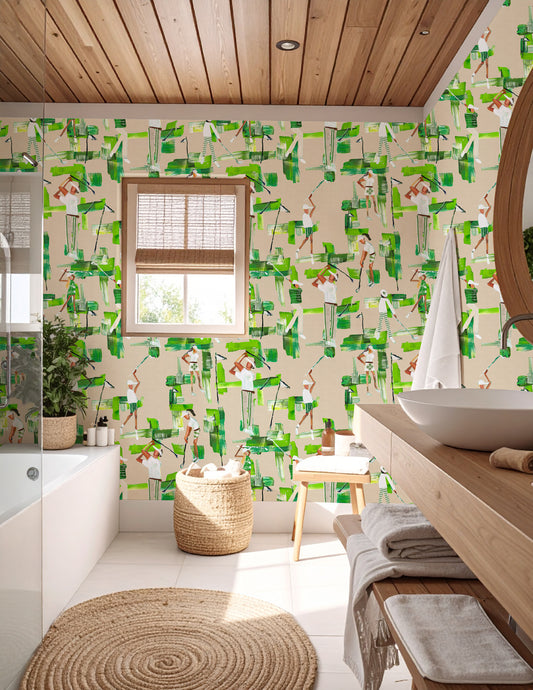 On the Green Wallpaper