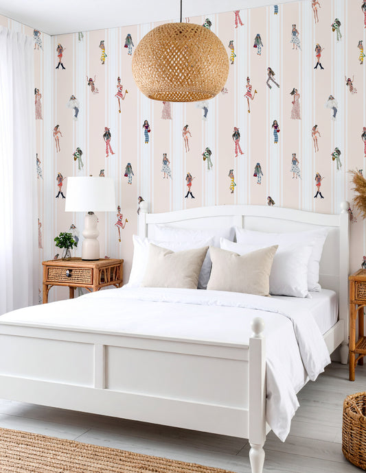 Fashion Plates Wallpaper