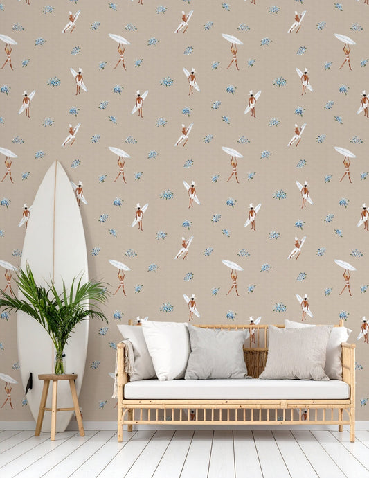 TINY™ Collection — Harborside Hydrangea Wallpaper