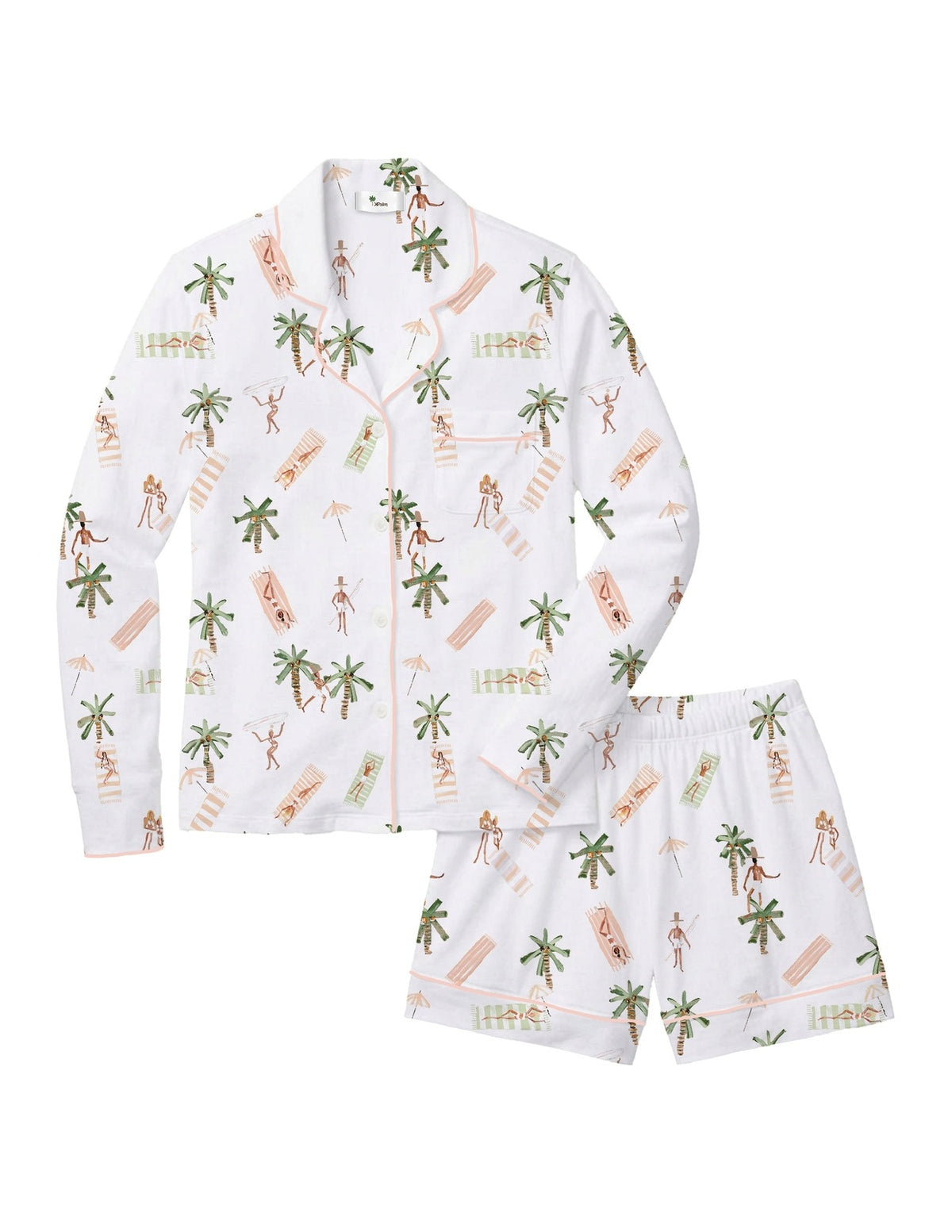 TINY™ Collection — Palm Beach Parade Women's Pajama Shorts Set