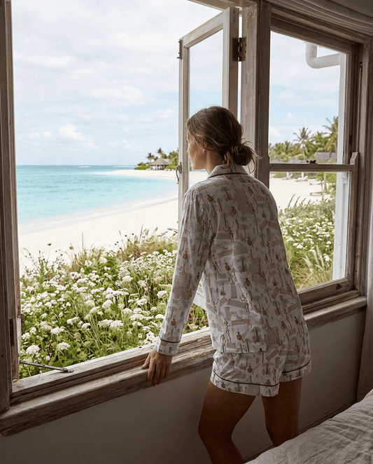 TINY™ Collection — Wildflower Beach Women's Pajama Shorts Set