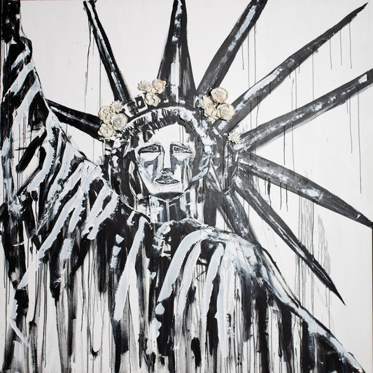Lady Liberty B&W