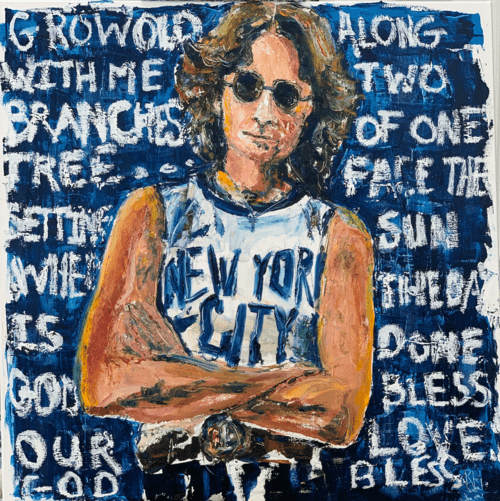 KPalm Fine Art John Lennon Print NYC 1974 Print