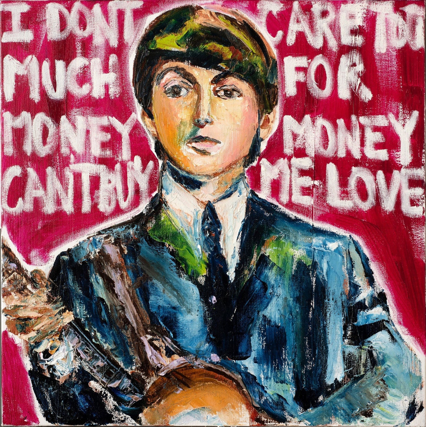 KPalm Fine Art Paul McCartney Print with lyrics in the background
